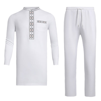 African Men's Ethnic Suit High Quality Embroidery