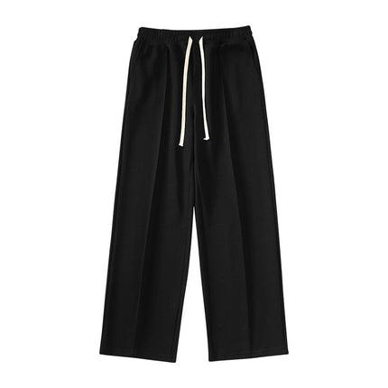 Individual Pleat Stitching Loose Tide Brand Wide-leg Straight Pants