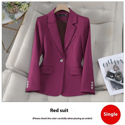 Autumn And Winter Small Suit New Temperament Goddess Style Small Suit Top