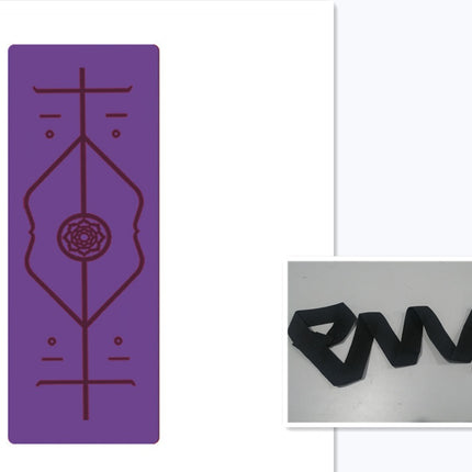 Non Slip TPE Yoga Mat Position Line Beginner