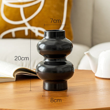 Nordic White Cream Style Ceramic Vase Decoration