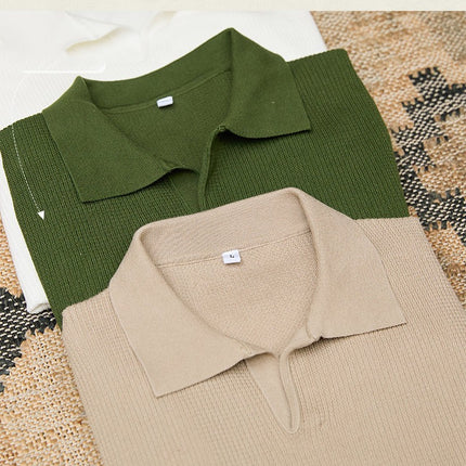 Knitwear Retro Casual Men's Business