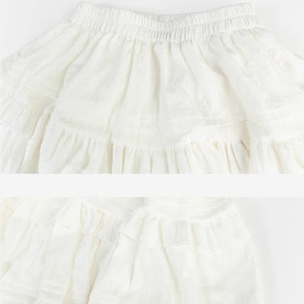 Color Elastic Waist Cake Skirt Half Body Skirt For Women Japanese