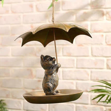 Home Creative Portable Umbrella Shaped Bird Feeder