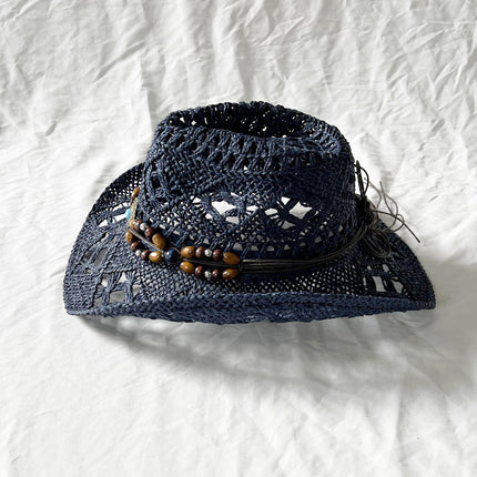 Gem The Magic Aster Straw Hat Handmade Hollow Sun Shade