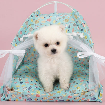 Cat Litter Kennel Summer Semi-enclosed House Mat Mat