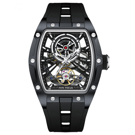 Men's Steel Case Full Hollow Automatic Mechanical Watch