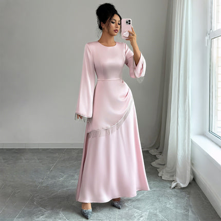 Simple Style Advanced Long Sleeve Dress Women's Clothing