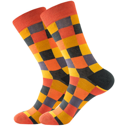 Square Men's Mexican Wave Women's Socks Diamond Trendy