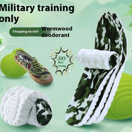 Insole Sports Shock Absorption Arch Support High Elastic Running Military Training