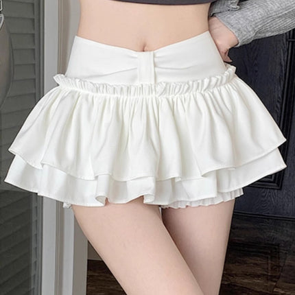 Korean Style Hot Girl Fashion High Waist Slimming A- Line Skirt