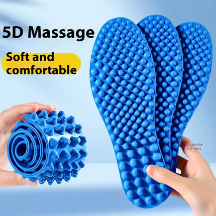 Men's And Women's Shock-absorbing Soft Elastic Shock-absorbing Deodorant And Breathable Not Tired Foot Insole