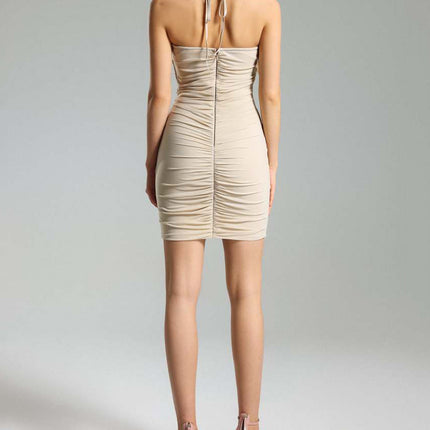 New Sexy Hot Girl Mesh Flower Slimming Hollow Out Backless Strapless Skirt With Wrapped Buttocks