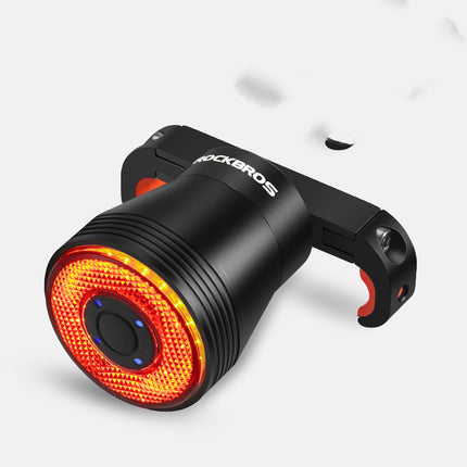 Bicycle Smart Auto Brake Sensing Light IPx6 Waterproof LED Charging Cycling Taillight Bike Rear Light Accessories