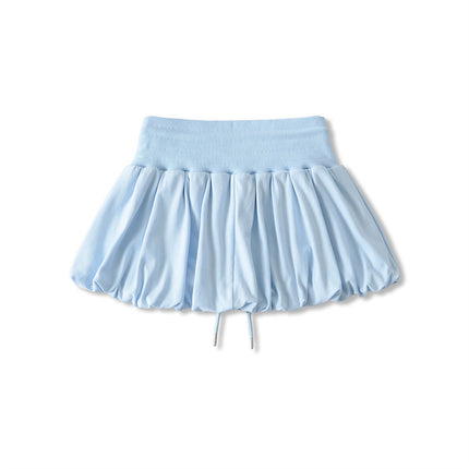 High Waist Bubble Bud Skirt