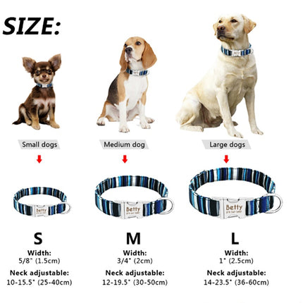 Pet Supplies Dog Collar High Reflective Durable Comfortable Breathable Adjustable Night Reflection