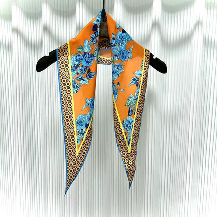 Diamond Neckerchief Crepe De Chine Scarf