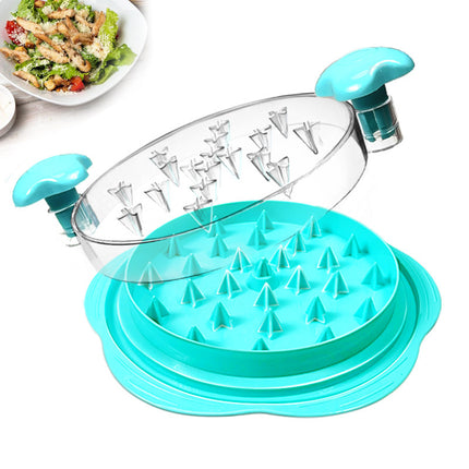 Chicken Shredder Chicken Shredder Tool Twist Stable Anti-Slip Meat Shredder Tool Twist Ergonomic Handle Meat Grinder Dishwasher-safe Transparent Lid Can Be Used As Pet Chicken Breast Separation