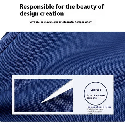 Children's Trolley Lightweight Shoulder Pad Wear-resistant Large Capacity Spine Protection Backpack Waterproof