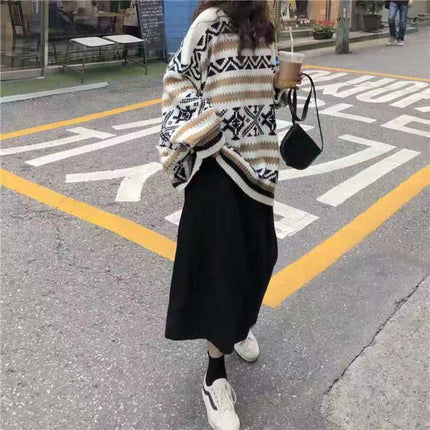 Long sleeve Korean version loose cover head