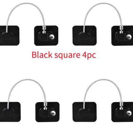 Window Security Chain Lock Window Cable Lock Restrictor Multifunctional Window Lock Door Security Guard for Baby Safety 1Pcs