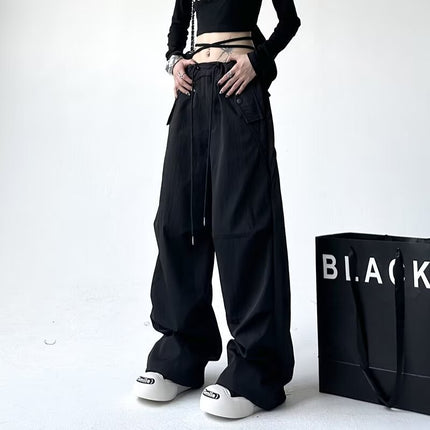 Loose Casual Women's Versatile Thin Draping Wide-leg Draggle-tail Trousers