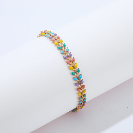 Color leaf women's bracelet bracelet
