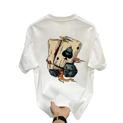 Heavy Cotton Printed Men's Short-sleeved T-shirt