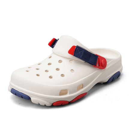 Men's Summer Wear Thick Bottom Increased Closed Toe Coros Slippers