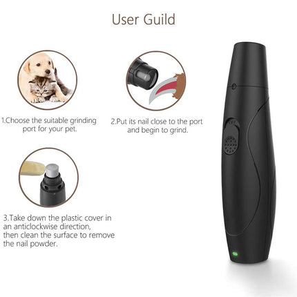 Safe Charging Low Noise Pet Electric Nail Polisher