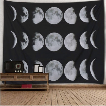 Starry universe moon hangs