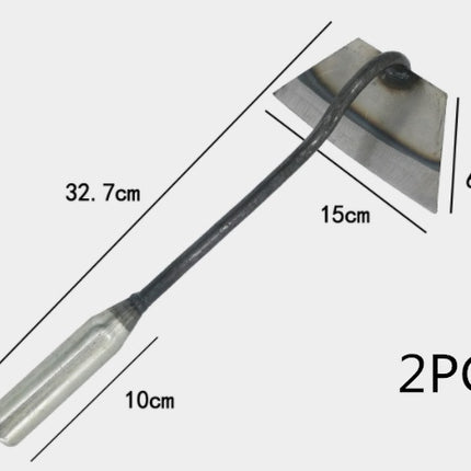 All-manganese Steel Gardening Hand-held Hoe All-steel Hardened Hollow Hoe