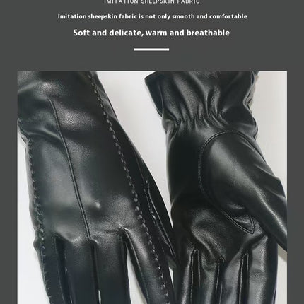 Women's Fashionable Personalized New Genuine Leather Gloves