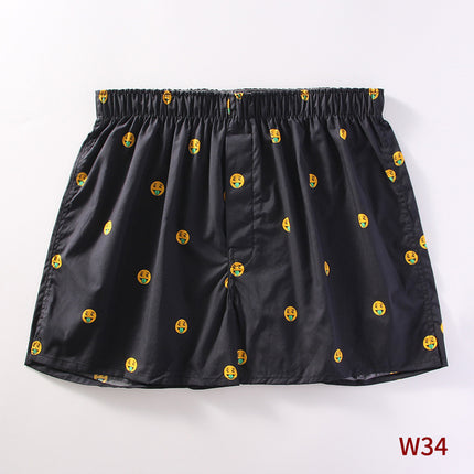 Men's Home Loose Plus Size Cotton Arrow Pants