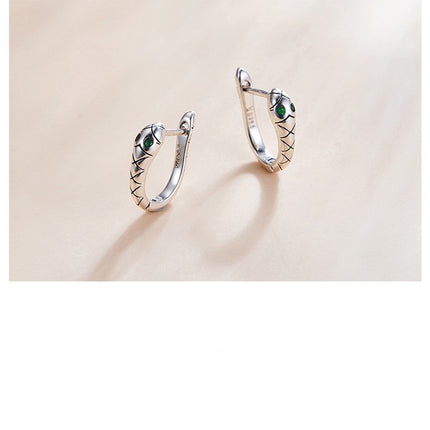 European Wind Animal Zodiac Earrings Silver