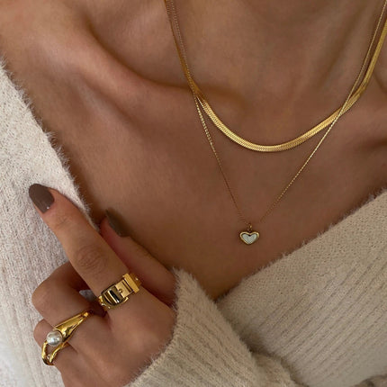 Multilayer Trend Elegant Jewelry Long Snake Chain Crystal