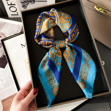 Light Luxury Temperament Silk Scarf 70cm Shawl For Women