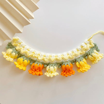 Cat Knitted Neck Bib Pet Bib