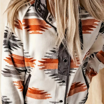 Women's Casual Western-Inspired Printed Jacket