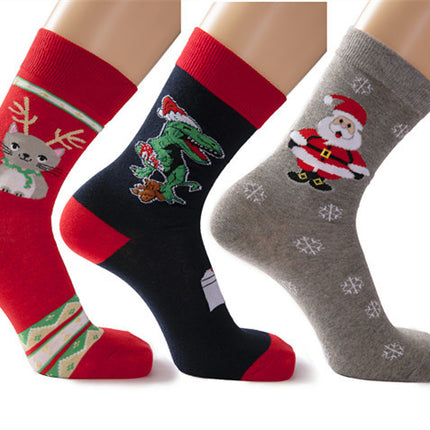 Big Red Cotton Christmas Mid-calf Personality E-commerce Socks Gift Socks