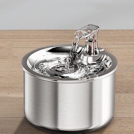 All Stainless Steel Cat Automatic Over-circulating Water Dispenser
