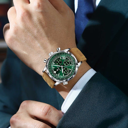 Men's Multi-functional Quartz Waterproof Watch