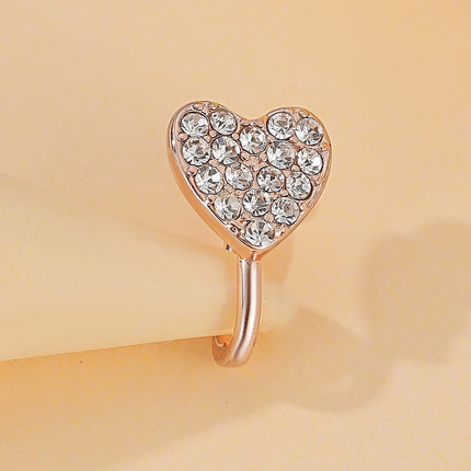 Alloy Material Non-perforated Women's False Nose Ring