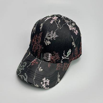 Printed Antique Baseball Cap For Women