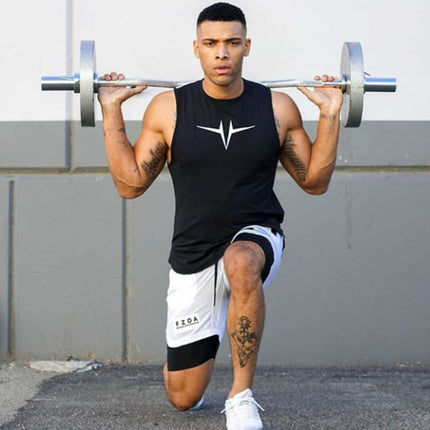 Sports Ice Silk Quick Drying Clothes Shorts Suit