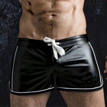 Breathable Sports Casual Biker Leather Shorts