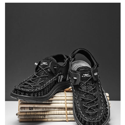 Men's Summer Woven Hollowed Sports Outdoor Stream Trekking Shoes Sandals