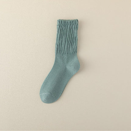 Autumn And Winter Cotton Socks Korean Style Girl Mid-calf Length