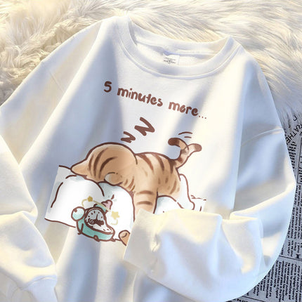 Let Me Sleep For Another Five Minutes Man Sudadera Korean Sweatshirt
