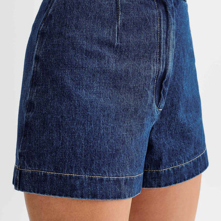 Denim Fashion Casual Sleeveless Women's Suit